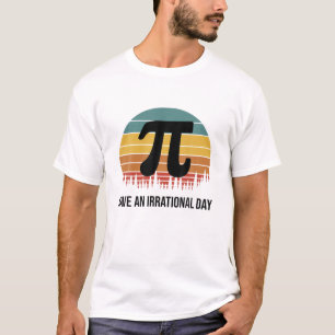 Irrational Pi Day Retro Science Math Club Teacher T-Shirt