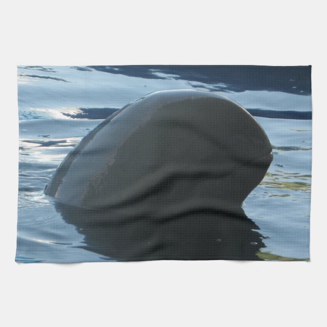 Irrawaddy Dolphin Peek-A-Boo Tea Towel (Horizontal)