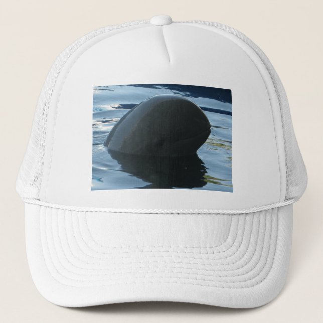 Irrawaddy Dolphin Peek-A-Boo Trucker Hat (Front)