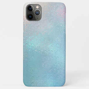 Irredecent light blue background iPhone 11 pro max case