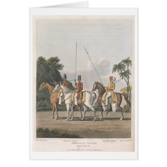 Irregular Cavalry, Bengal Army 1817, plate 5 from (Front)