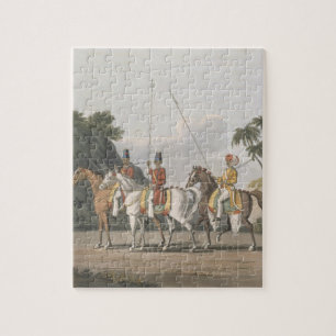 Irregular Cavalry, Bengal Army 1817, plate 5 from Jigsaw Puzzle
