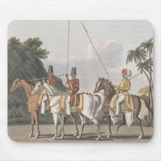 Irregular Cavalry, Bengal Army 1817, plate 5 from Mouse Pad (Front)