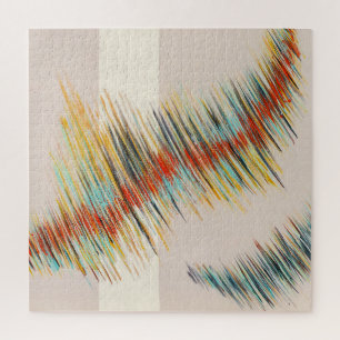 Irregular Curves Abstract Painting Art Jigsaw Puzzle