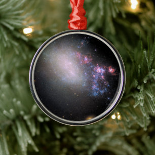 Irregular Galaxy Ngc 4485 Metal Ornament