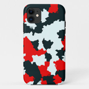 Irregular Geometric Abstract Mosaic Camouflage iPhone 11 Case
