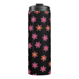 Irregular grassplot including blossoming osteosper thermal tumbler