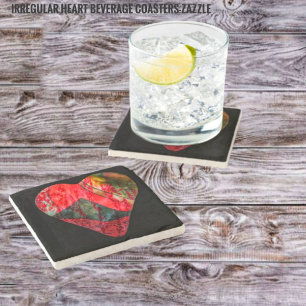 Irregular Heart Stone Coaster