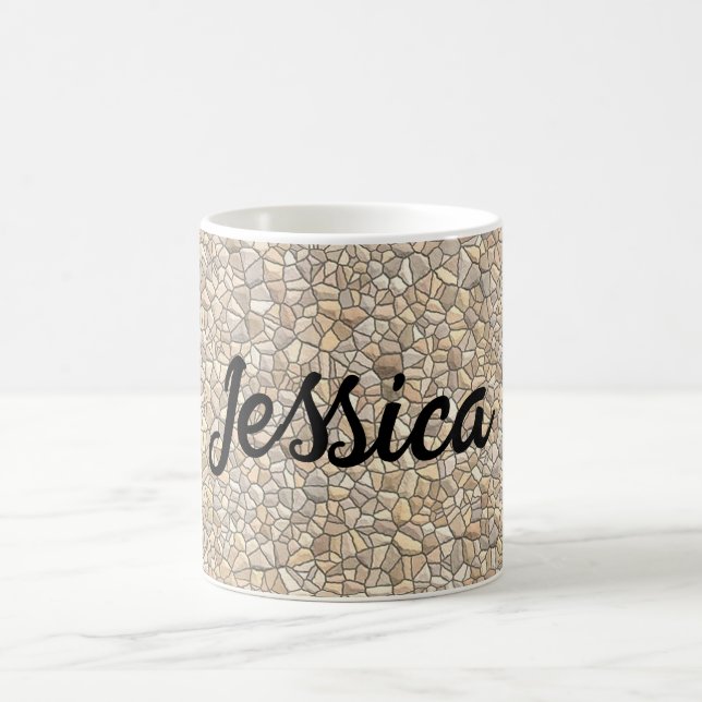 Irregular Natural Stone Wall Texture Coffee Mug (Center)