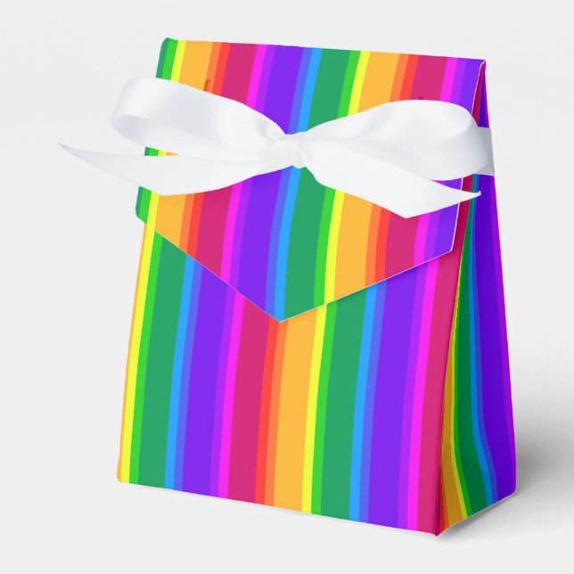 Irregular rainbow stripes favour box (Front Side)