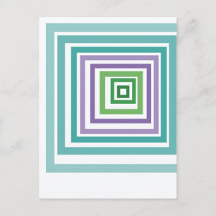 Irregular Squares  Postcard