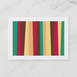 Irregular Stripes 02 (Bordered) Business Card