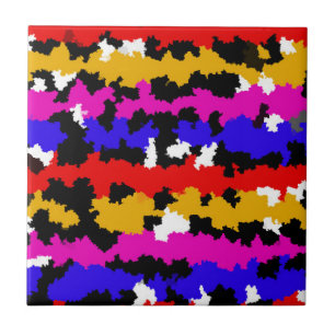 Irregular Urban Abstract Fractal Pattern Design Ceramic Tile