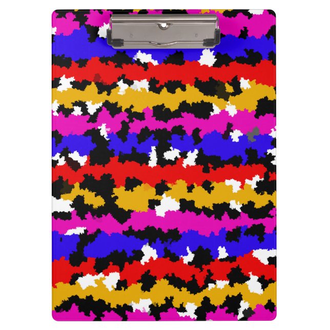 Irregular Urban Abstract Fractal Pattern Design Clipboard (Front)