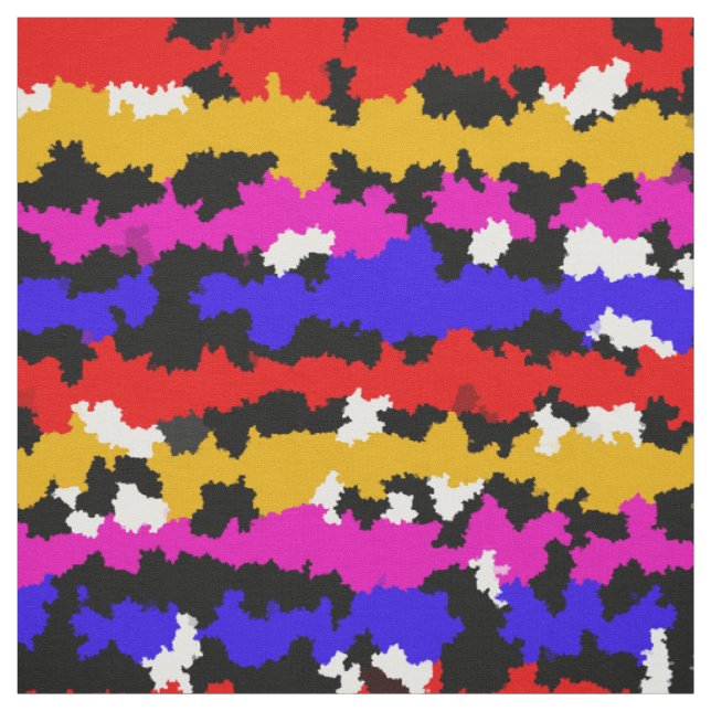 Irregular Urban Abstract Fractal Pattern Design  Fabric (Swatch)