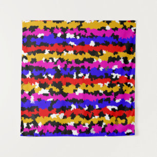 Irregular Urban Abstract Fractal Pattern Design Tapestry
