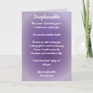 Irreplaceable Twin Flame Poem Holiday Card