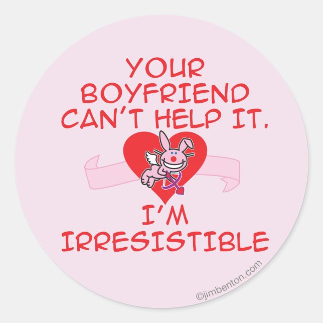 Irresistible Classic Round Sticker (Front)
