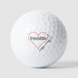 Irresistible Heart Golf Balls