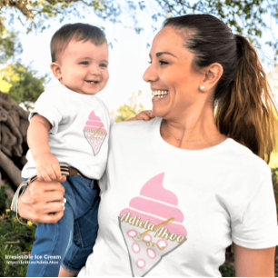 Irresistible Ice Cream Baby T-Shirt by Adiela Akoo
