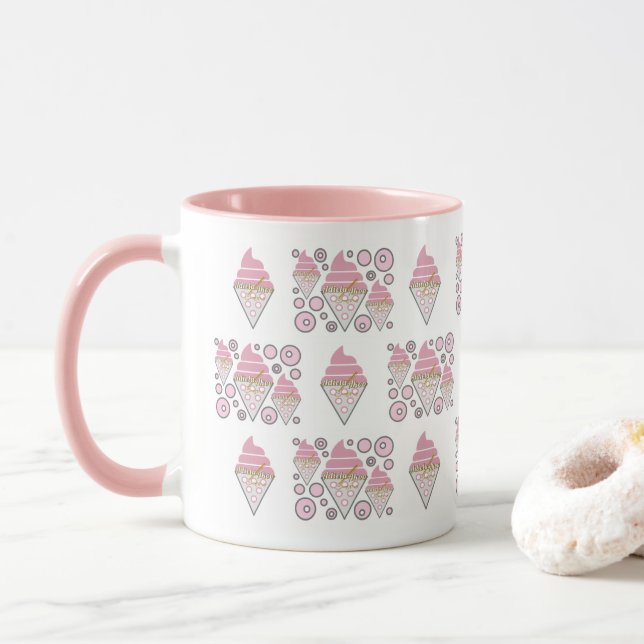 Irresistible Ice Cream Liquorice Mug (With Donut)