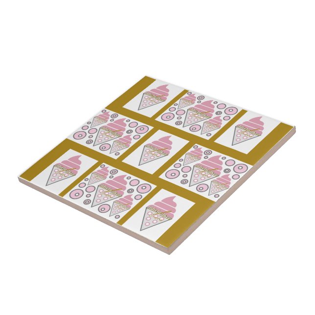 Irresistible Ice Cream Liquorice n Caramel  Ceramic Tile (Side)