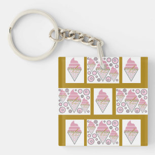 Irresistible Ice Cream Liquorice n Caramel  Key Ring