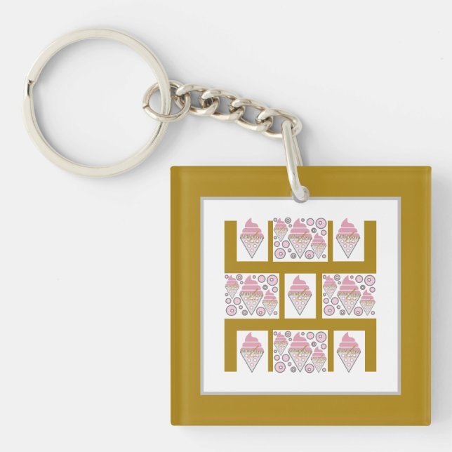 Irresistible Ice Cream Liquorice n Caramel  Key Ring (Front)