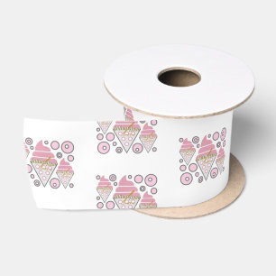 Irresistible Ice Cream Liquorice Ribbon Satin Ribbon