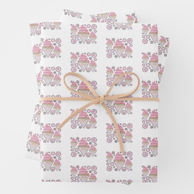 Irresistible Ice Cream Liquorice Wrapping Paper (In situ)