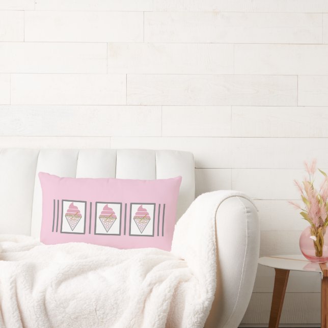 Irresistible Ice Cream Throw Pillow by Adiela Akoo (Couch)