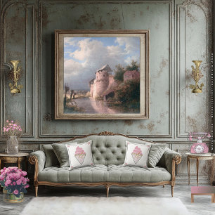 Irresistible Ice Cream Throw Pillow by Adiela Akoo