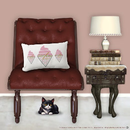 Irresistible Ice Cream Throw Pillow by Adiela Akoo