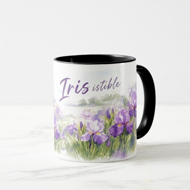 Irresistible Iris for Spring Gardeners Mug (Front Right)