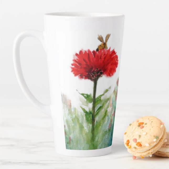 "Irresistible." Left-handed, large, latte mug. Mug (In Situ)