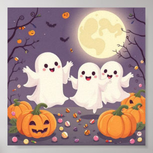 Irresistibly Ghosts – Beautiful Pastel Halloween Poster