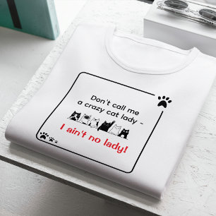 Irreverent Humor Sassy Cat Lady Tri-Blend Shirt