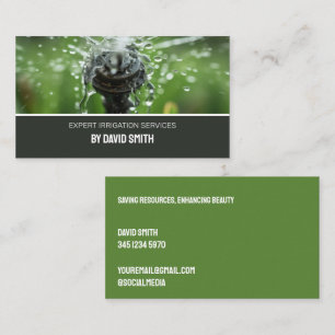 Irrigation Water Management Business Card