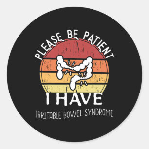Irritable Bowel Syndrome Awareness Fun Ibs Classic Round Sticker