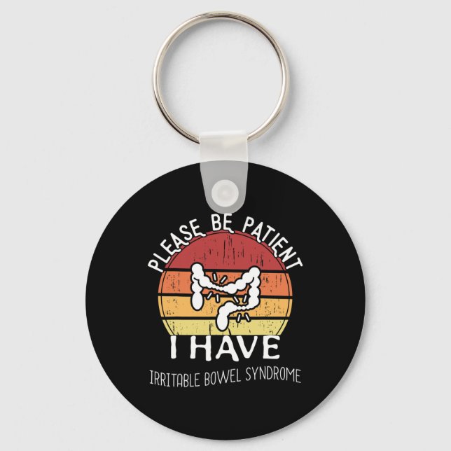 Irritable Bowel Syndrome Awareness Fun Ibs  Key Ring (Front)