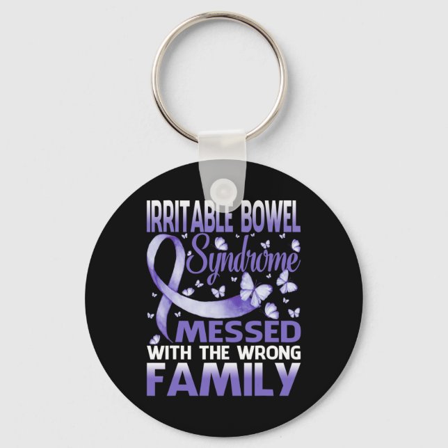 Irritable Bowel Syndrome Mess With The Wrong Famil Key Ring (Front)