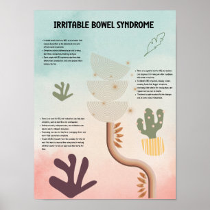 Irritable bowel syndrome poster for hospital 