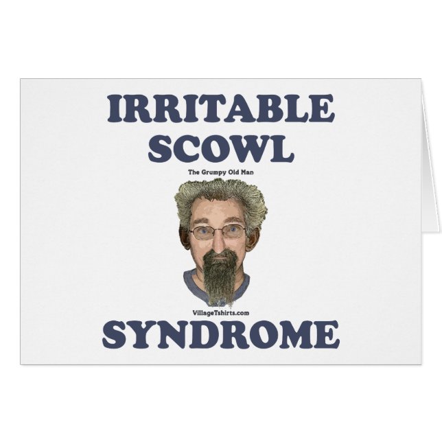 Irritable Scowl Grumpy Old Man (Front Horizontal)