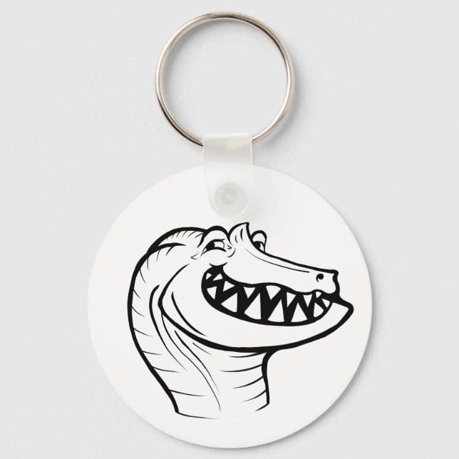 Irritator Trollface (textless) Key Ring (Front)