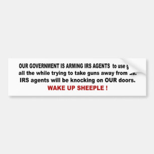 IRS AGENTS BUMPER STICKER