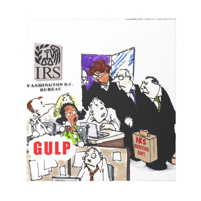 IRS Audits IRS Funny Notepad (Front)