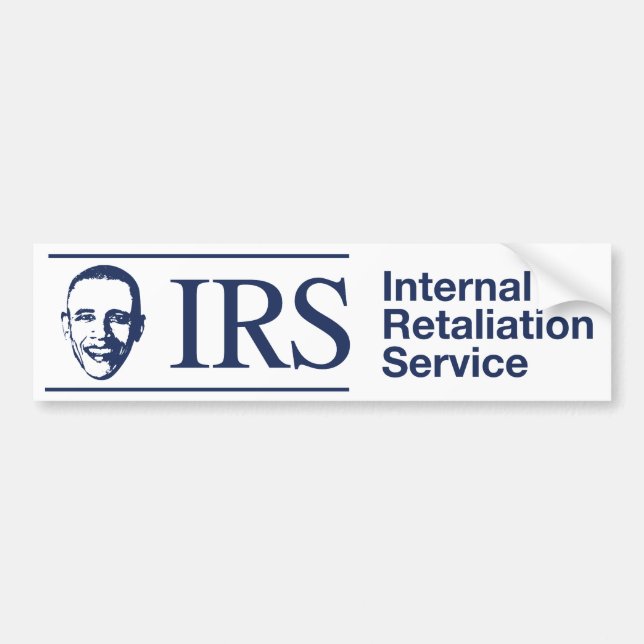 IRS: Internal Retaliation Service Bumper Sticker (Front)
