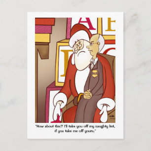IRS Naughty List Holiday Postcard
