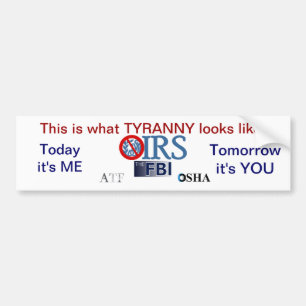 IRS Scandal 2013 Bumper Sticker