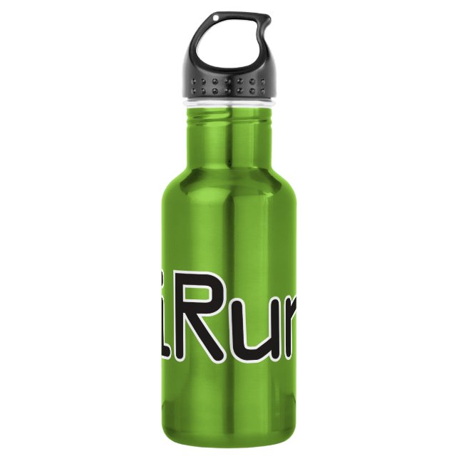 iRun - Black 532 Ml Water Bottle (Front)